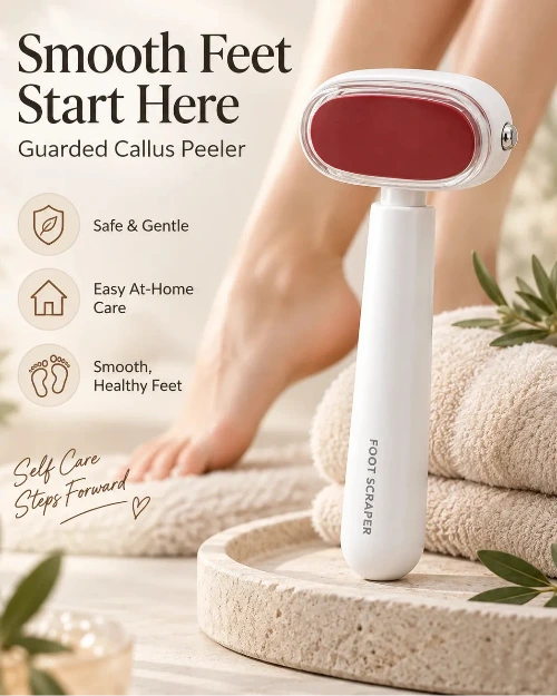 The Heel Eraser - Guarded Callus Peeler At Home